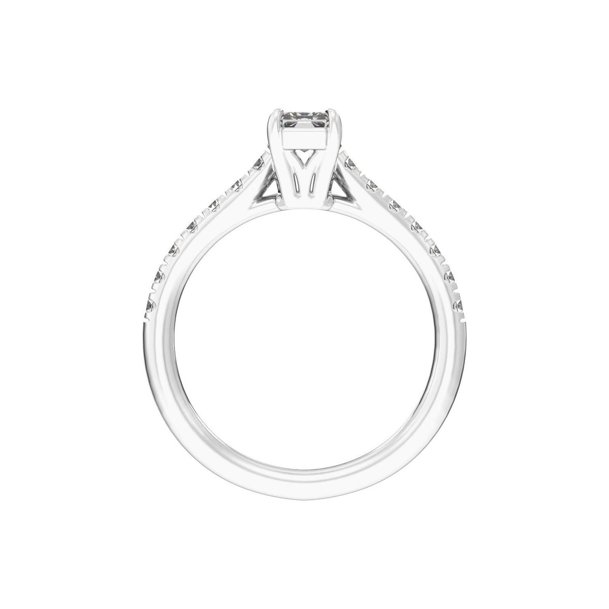 8.6x4.3 mm Radiant 1 1/3 CTW Lab-Grown Diamond Engagement Ring