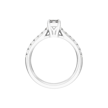 8.6x4.3 mm Radiant 1 1/3 CTW Lab-Grown Diamond Engagement Ring