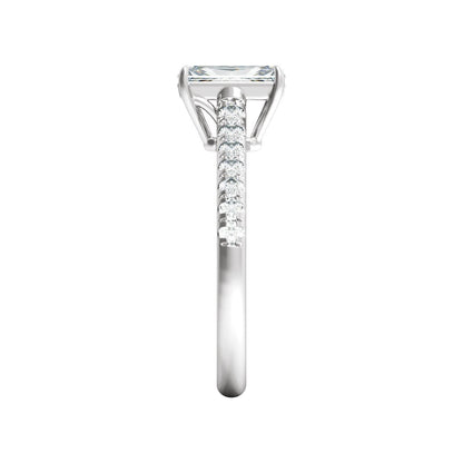8.6x4.3 mm Radiant 1 1/3 CTW Lab-Grown Diamond Engagement Ring