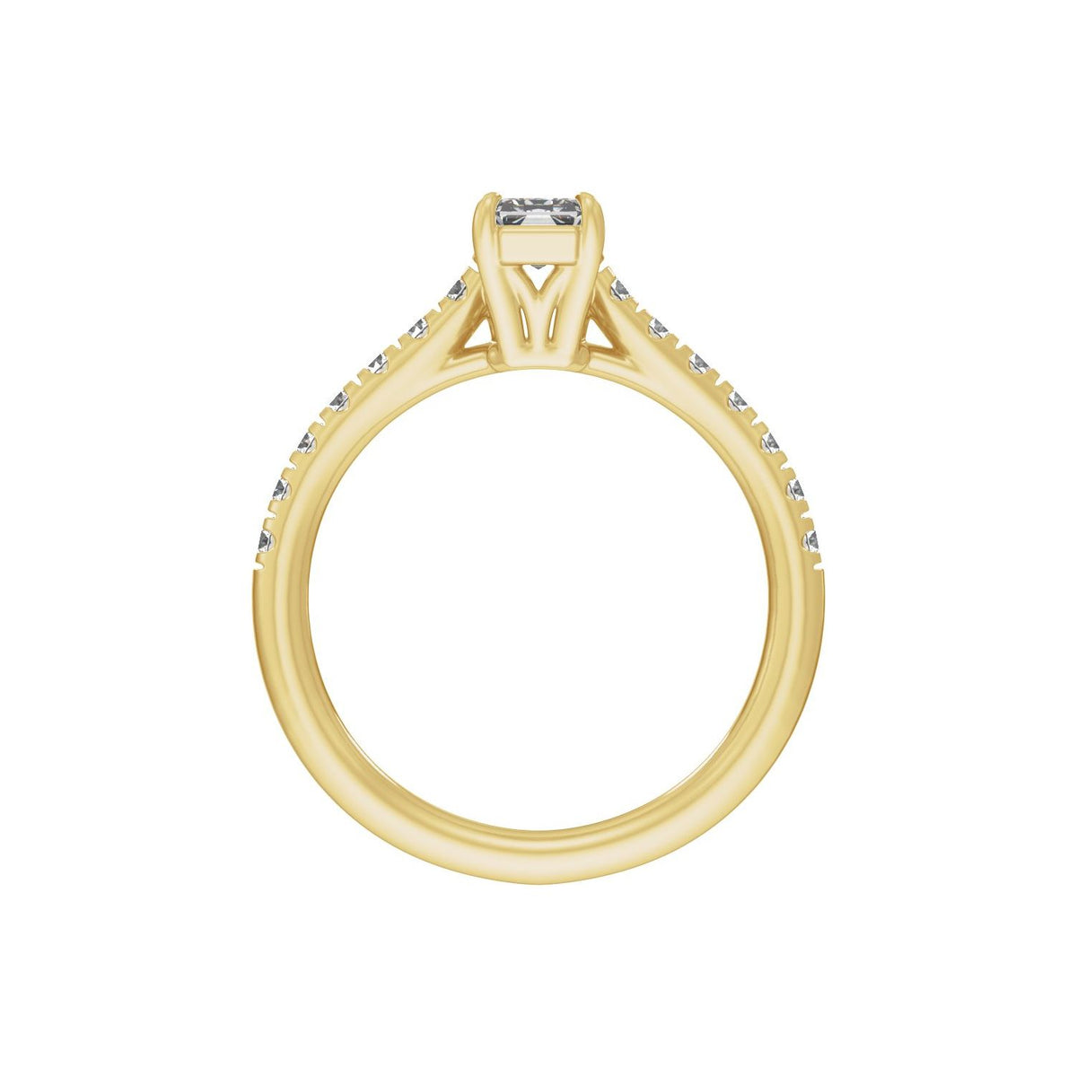8.6x4.3 mm Radiant 1 1/3 CTW Lab-Grown Diamond Engagement Ring