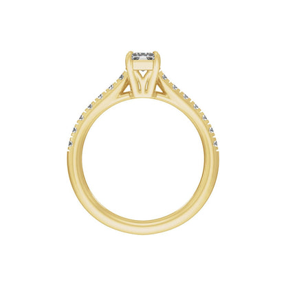 8.6x4.3 mm Radiant 1 1/3 CTW Lab-Grown Diamond Engagement Ring