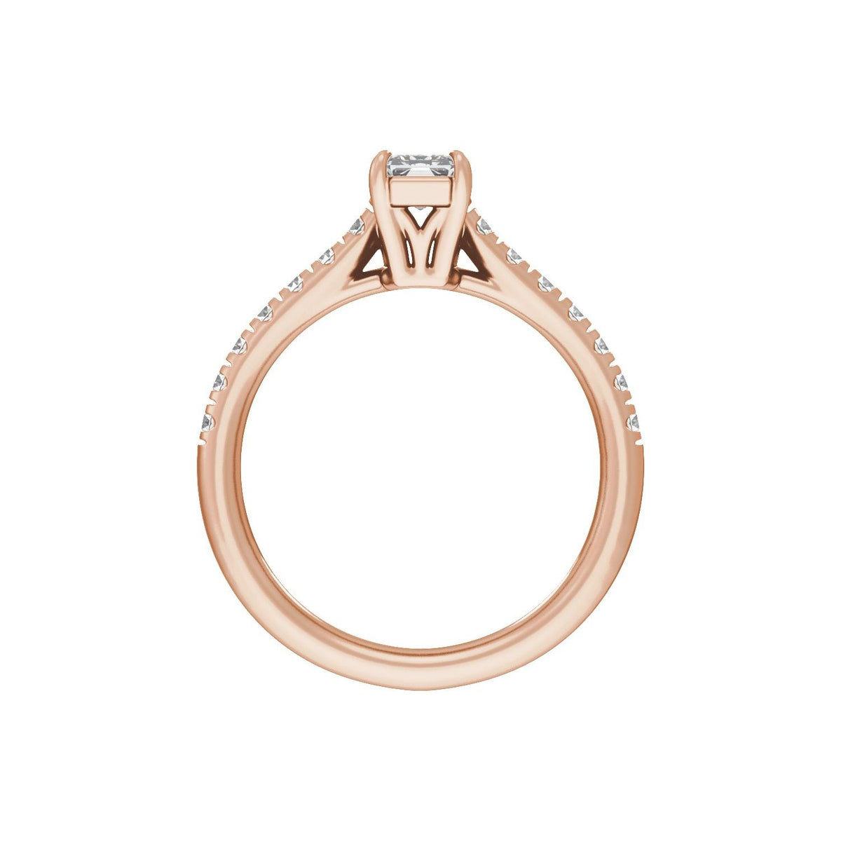 8.6x4.3 mm Radiant 1 1/3 CTW Lab-Grown Diamond Engagement Ring