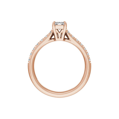 8.6x4.3 mm Radiant 1 1/3 CTW Lab-Grown Diamond Engagement Ring