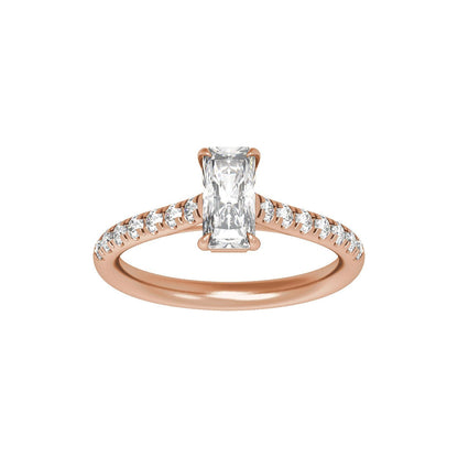 8.6x4.3 mm Radiant 1 1/3 CTW Lab-Grown Diamond Engagement Ring