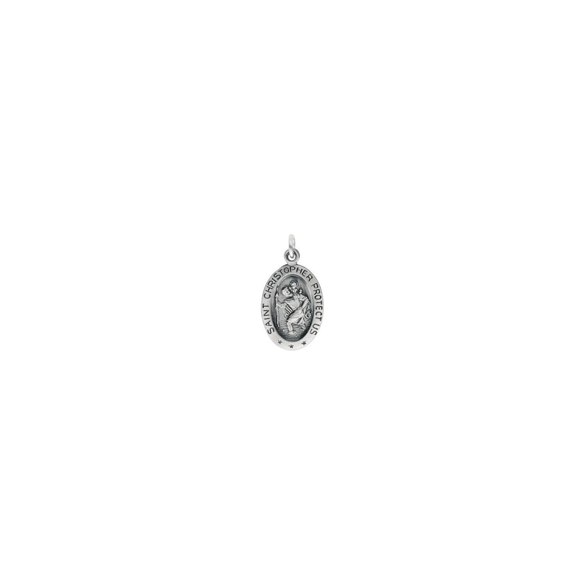 15x11 mm Oval St. Christopher Medal