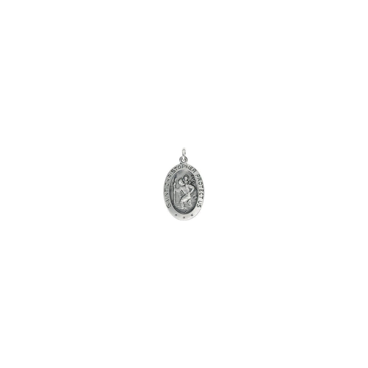 19x14 mm Oval St. Christopher Medal