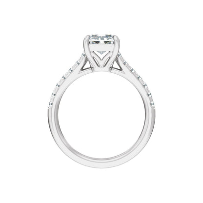 11.8x6.1 mm Radiant 3 1/3 CTW Lab-Grown Diamond Engagement Ring