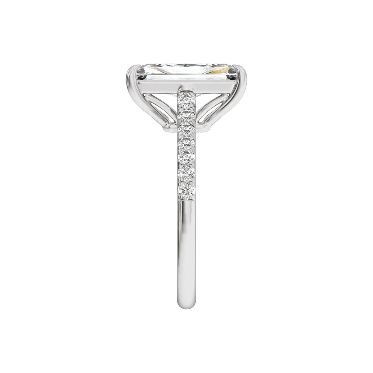 11.8x6.1 mm Radiant 3 1/3 CTW Lab-Grown Diamond Engagement Ring