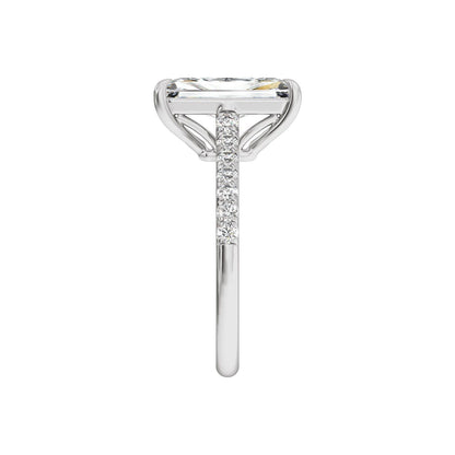 11.8x6.1 mm Radiant 3 1/3 CTW Lab-Grown Diamond Engagement Ring