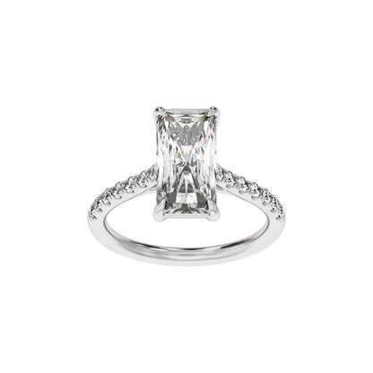 11.8x6.1 mm Radiant 3 1/3 CTW Lab-Grown Diamond Engagement Ring