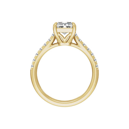 11.8x6.1 mm Radiant 3 1/3 CTW Lab-Grown Diamond Engagement Ring