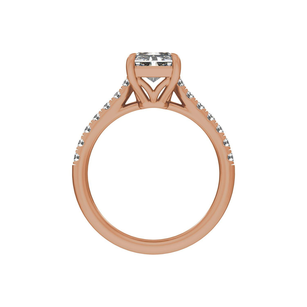 11.8x6.1 mm Radiant 3 1/3 CTW Lab-Grown Diamond Engagement Ring