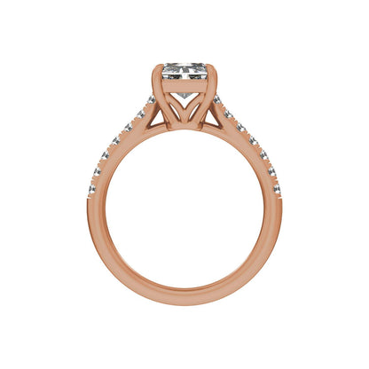 11.8x6.1 mm Radiant 3 1/3 CTW Lab-Grown Diamond Engagement Ring
