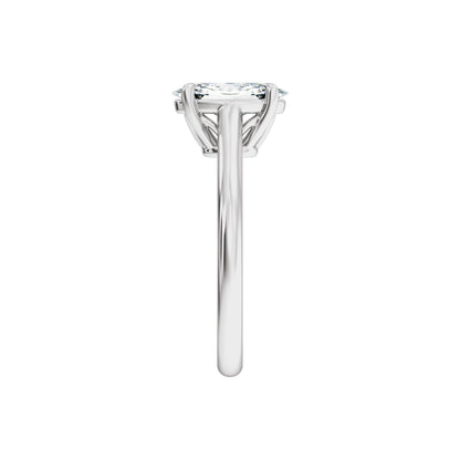 1 CTW Lab-Grown Diamond Engagement Ring, 10 mm