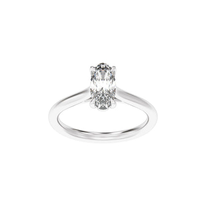 1 CTW Lab-Grown Diamond Engagement Ring, 10 mm