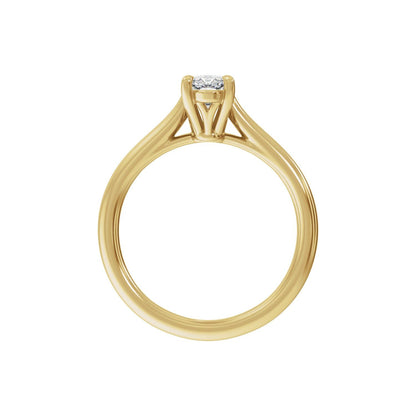 1 CTW Lab-Grown Diamond Engagement Ring, 10 mm