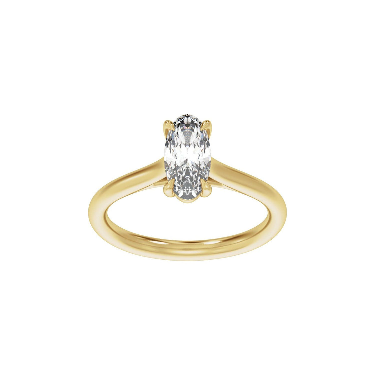1 CTW Lab-Grown Diamond Engagement Ring, 10 mm