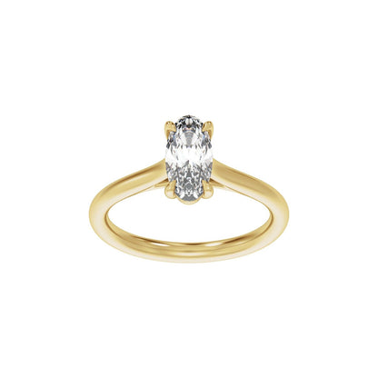 1 CTW Lab-Grown Diamond Engagement Ring, 10 mm