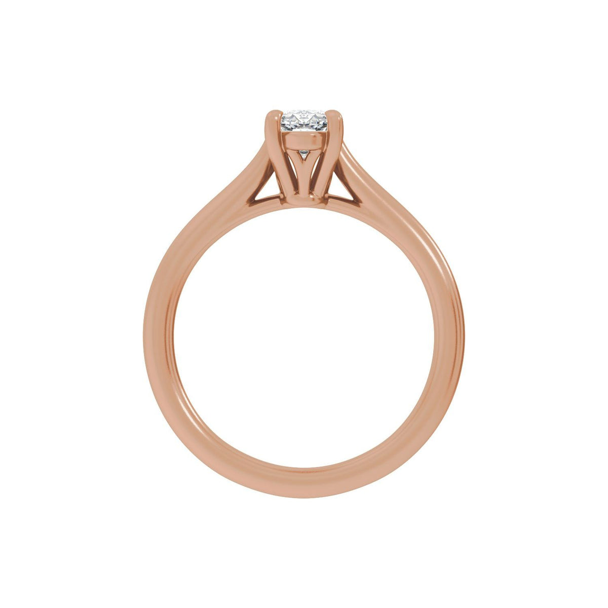 1 CTW Lab-Grown Diamond Engagement Ring, 10 mm