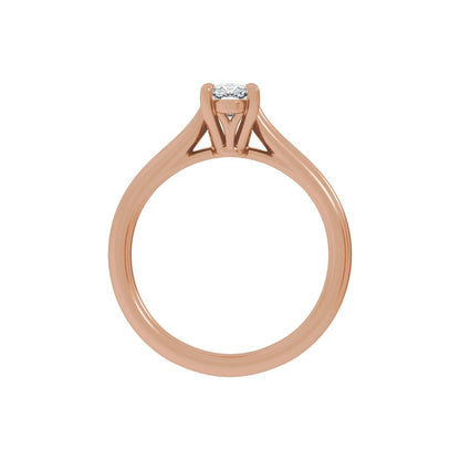 1 CTW Lab-Grown Diamond Engagement Ring, 10 mm