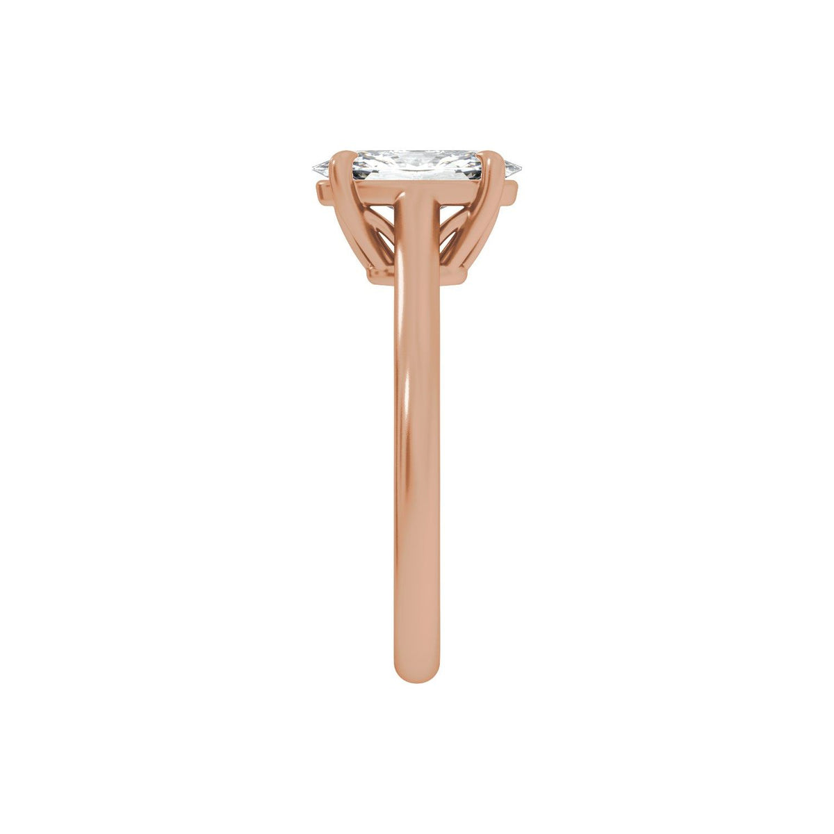 1 CTW Lab-Grown Diamond Engagement Ring, 10 mm
