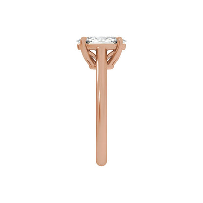 1 CTW Lab-Grown Diamond Engagement Ring, 10 mm