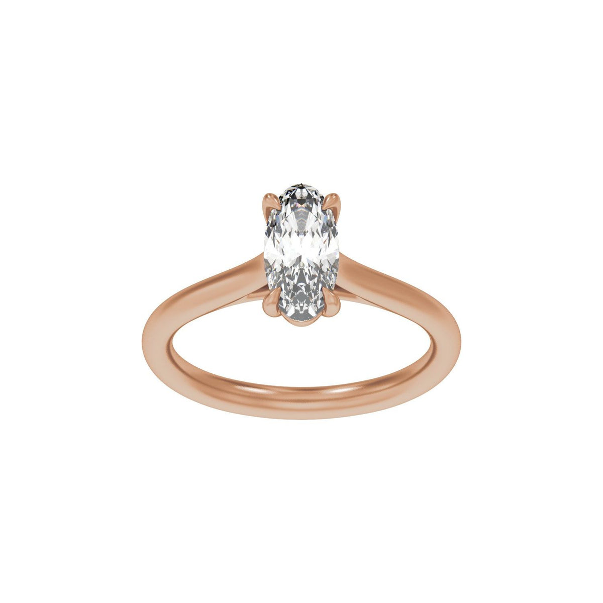 1 CTW Lab-Grown Diamond Engagement Ring, 10 mm