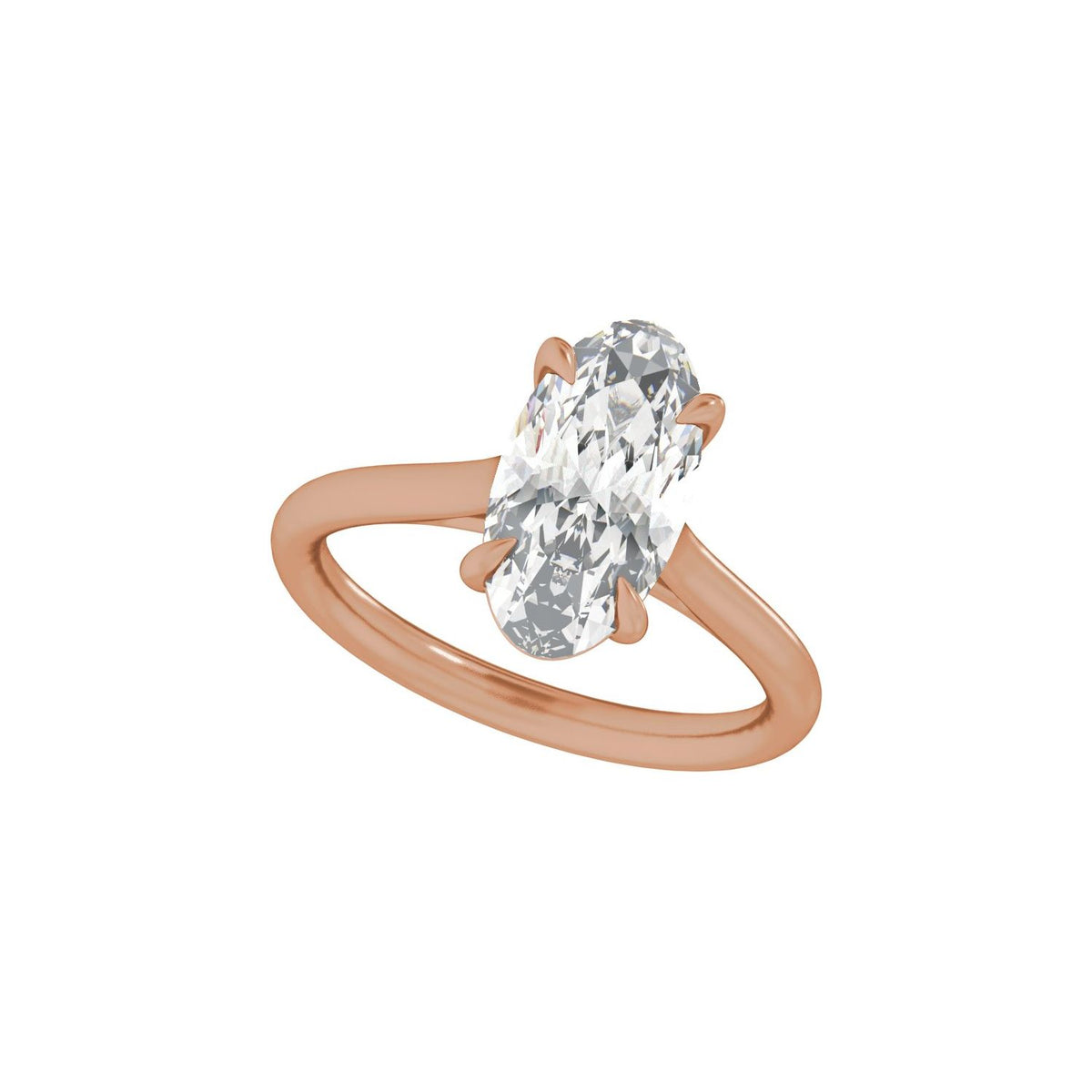 3 CTW Lab-Grown Diamond Engagement Ring