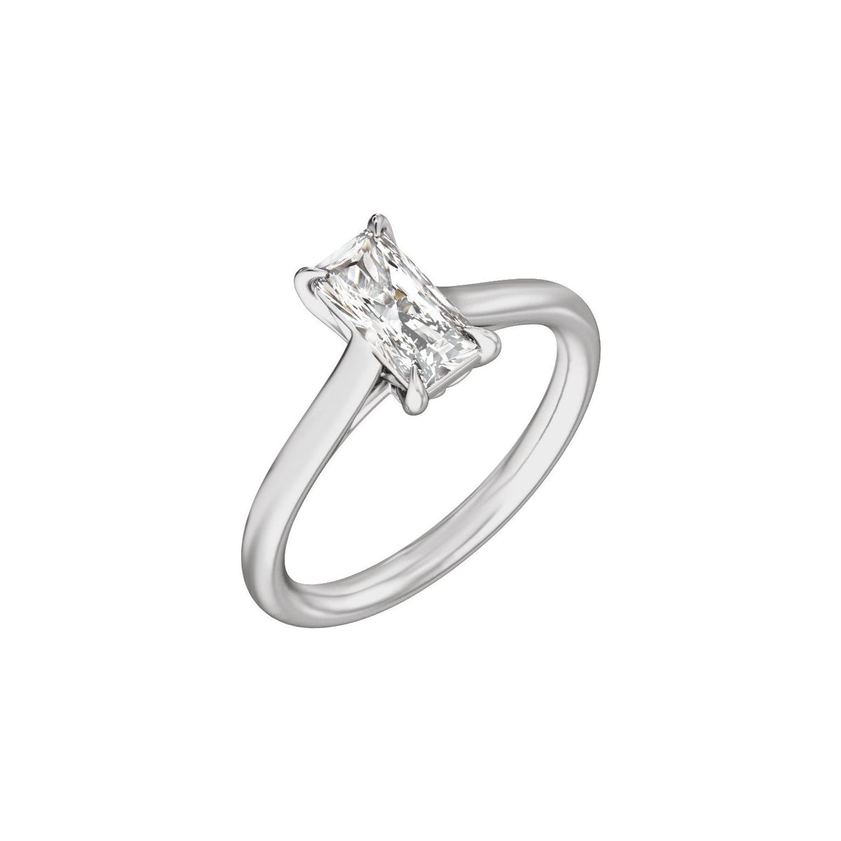 1 CTW Lab-Grown Diamond Engagement Ring, 10 mm
