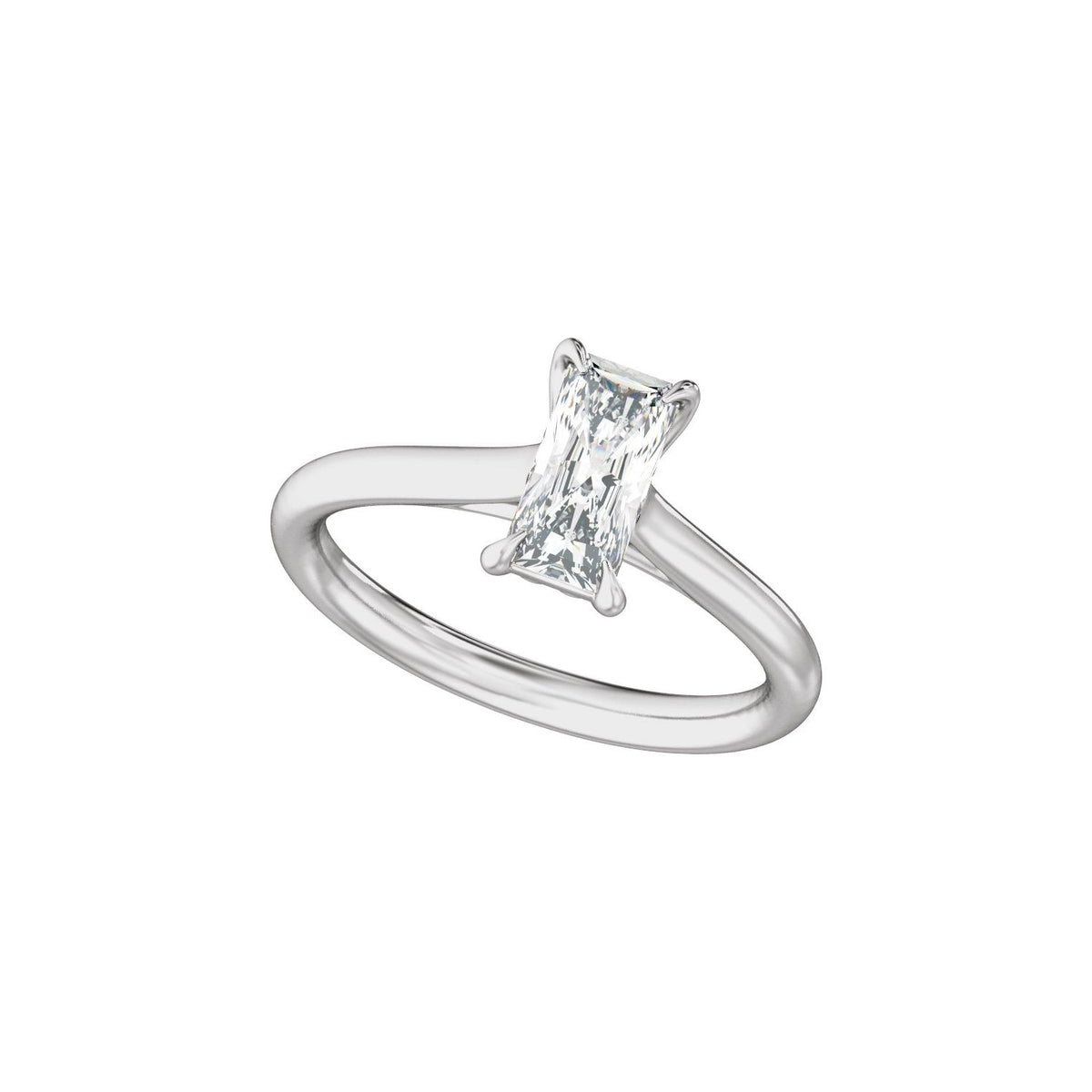 1 CTW Lab-Grown Diamond Engagement Ring, 10 mm