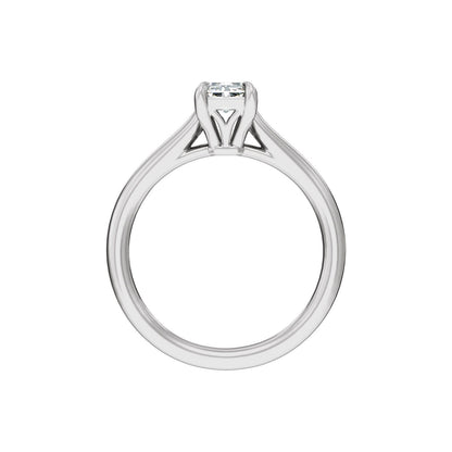 1 CTW Lab-Grown Diamond Engagement Ring, 10 mm