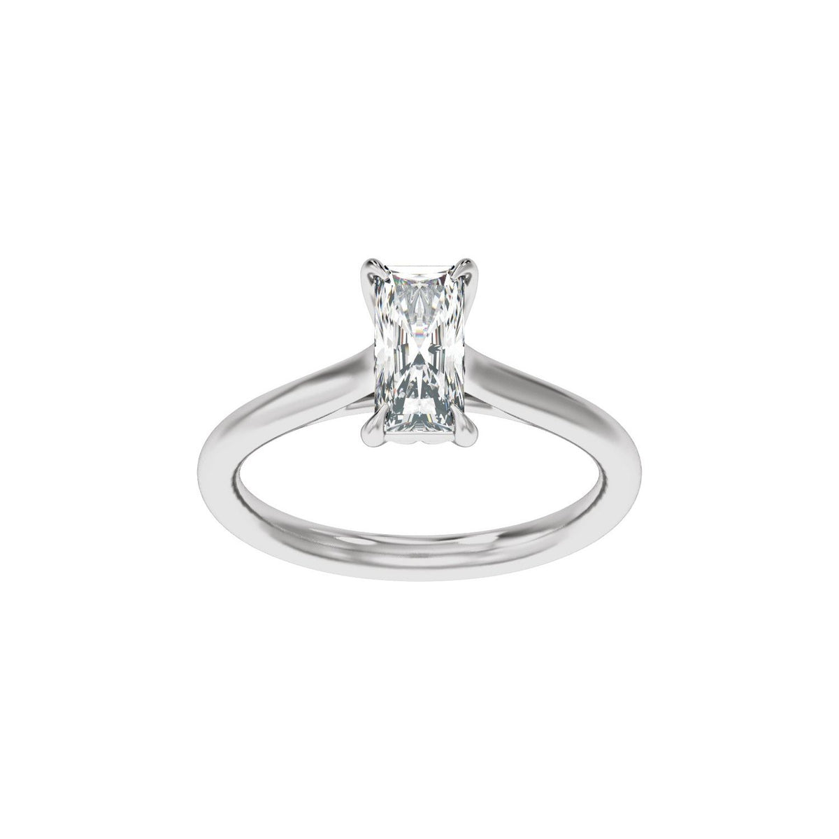 1 CTW Lab-Grown Diamond Engagement Ring, 10 mm