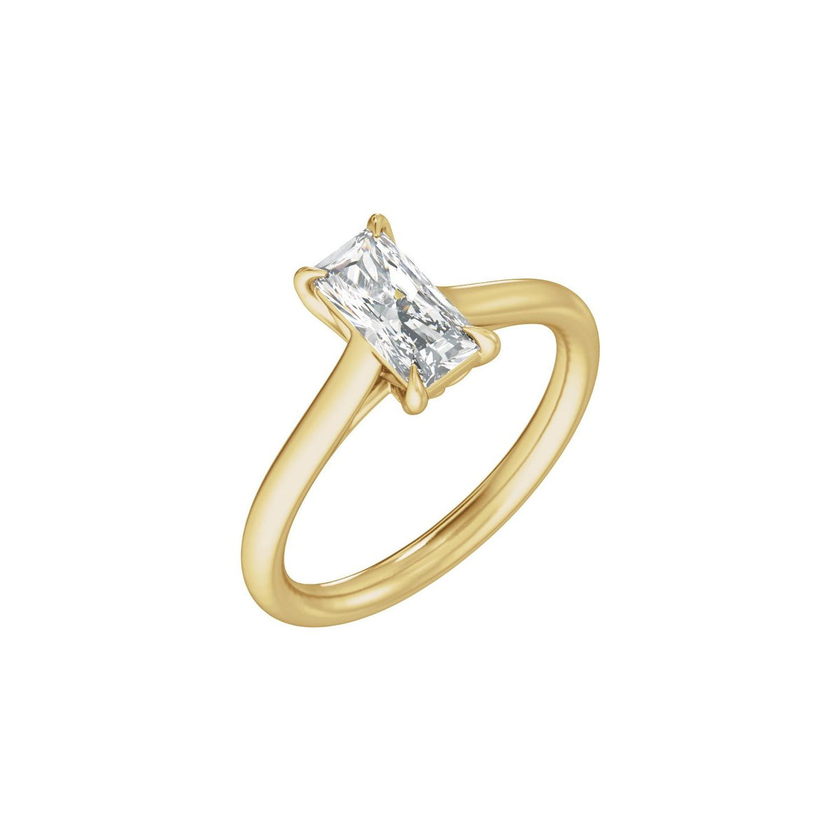 1 CTW Lab-Grown Diamond Engagement Ring, 10 mm