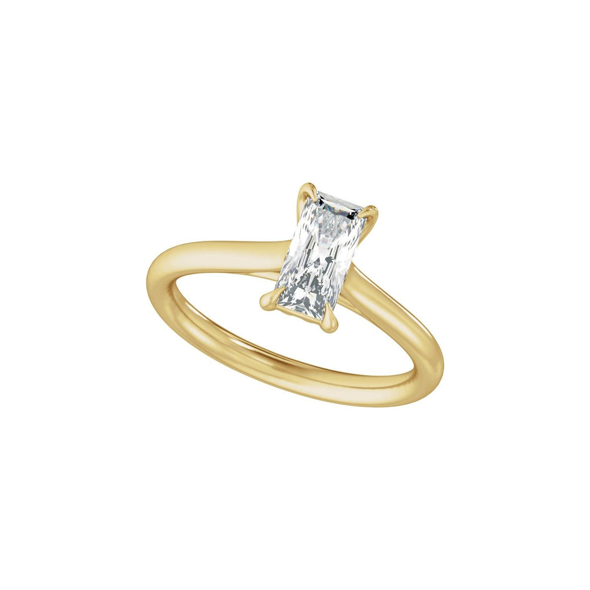1 CTW Lab-Grown Diamond Engagement Ring, 10 mm