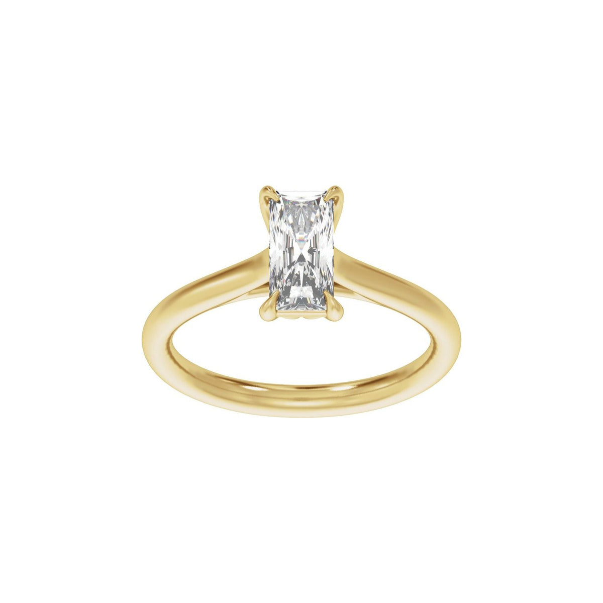 1 CTW Lab-Grown Diamond Engagement Ring, 10 mm