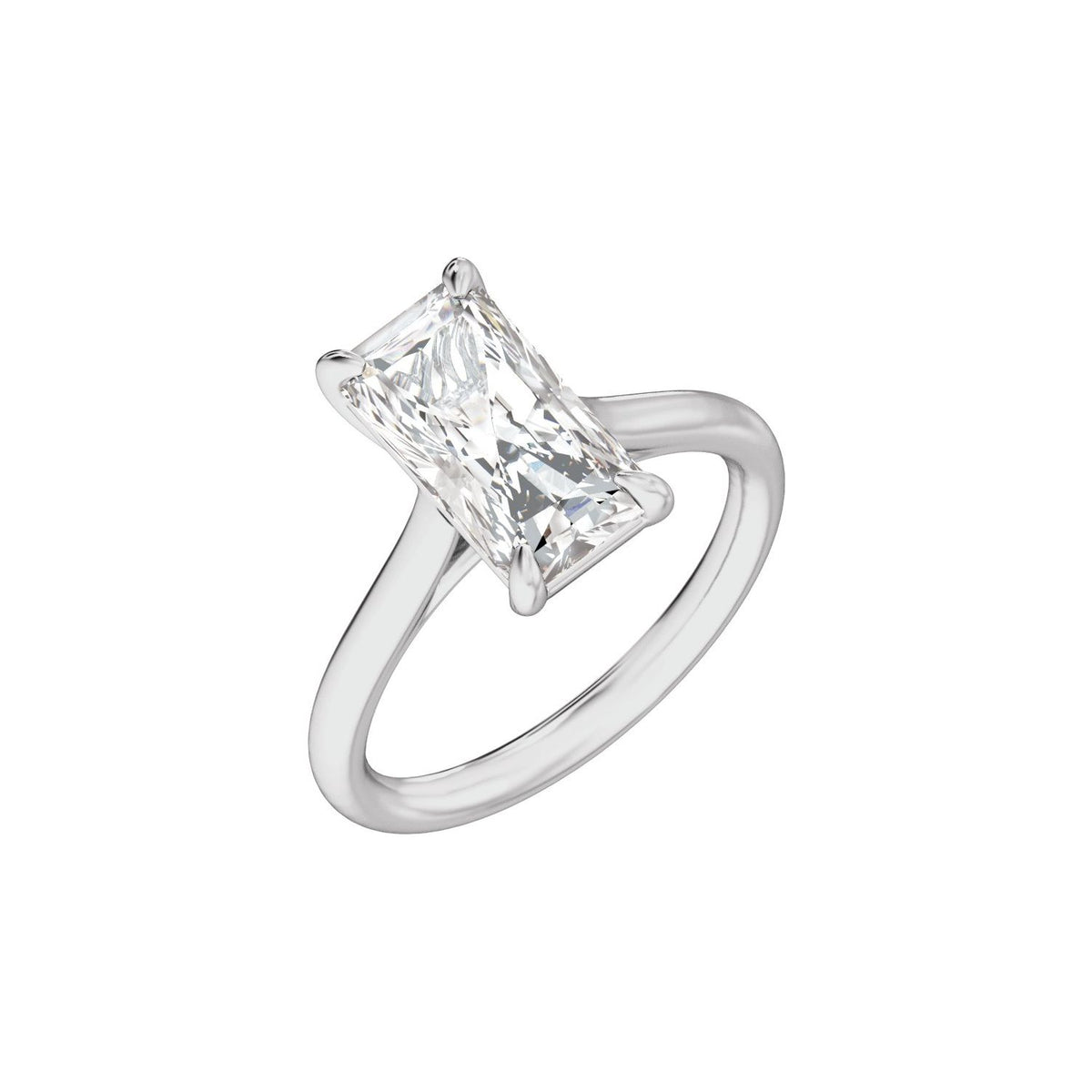 2 CTW Lab-Grown Diamond Engagement Ring, 12.1 mm