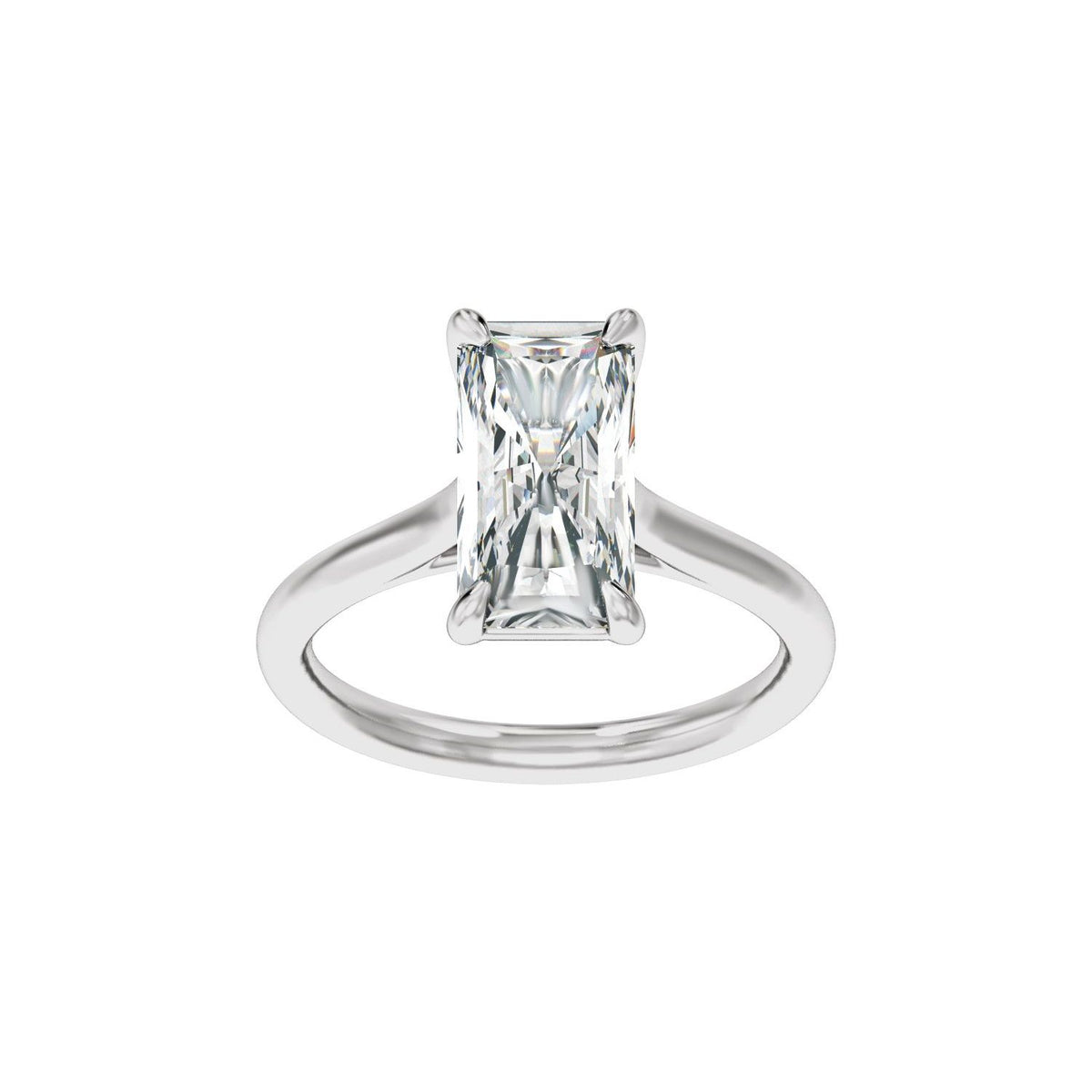 2 CTW Lab-Grown Diamond Engagement Ring, 12.1 mm