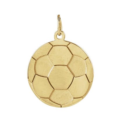 Engravable Soccer Pendant