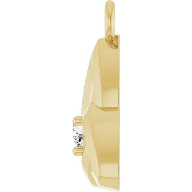 .03 CT Lab-Grown Diamond Celtic-Inspired Dangle