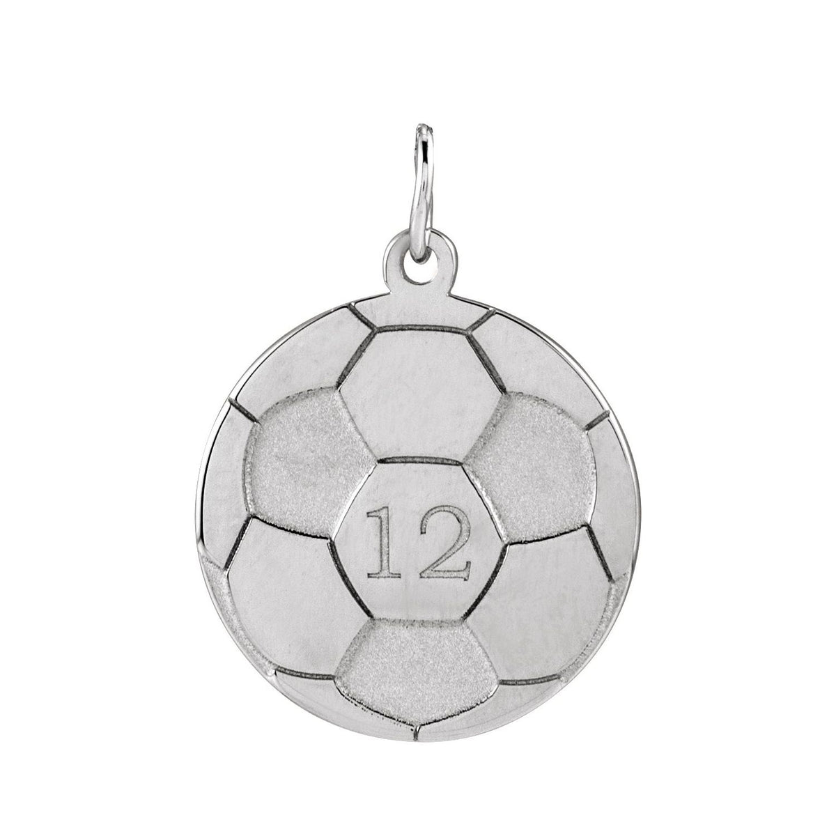 Engravable Soccer Pendant