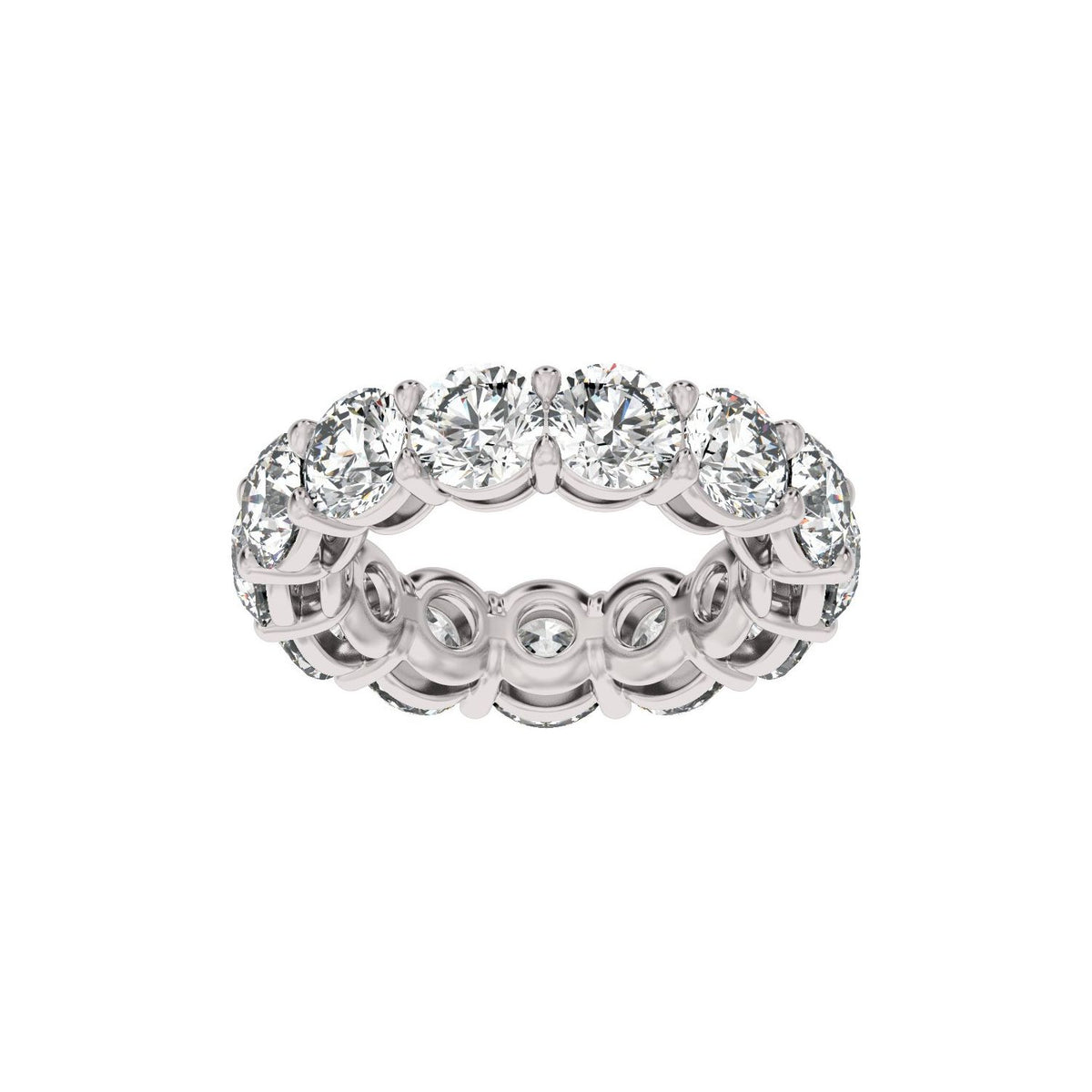 8 CTW Natural Diamond Low Profile Eternity Band