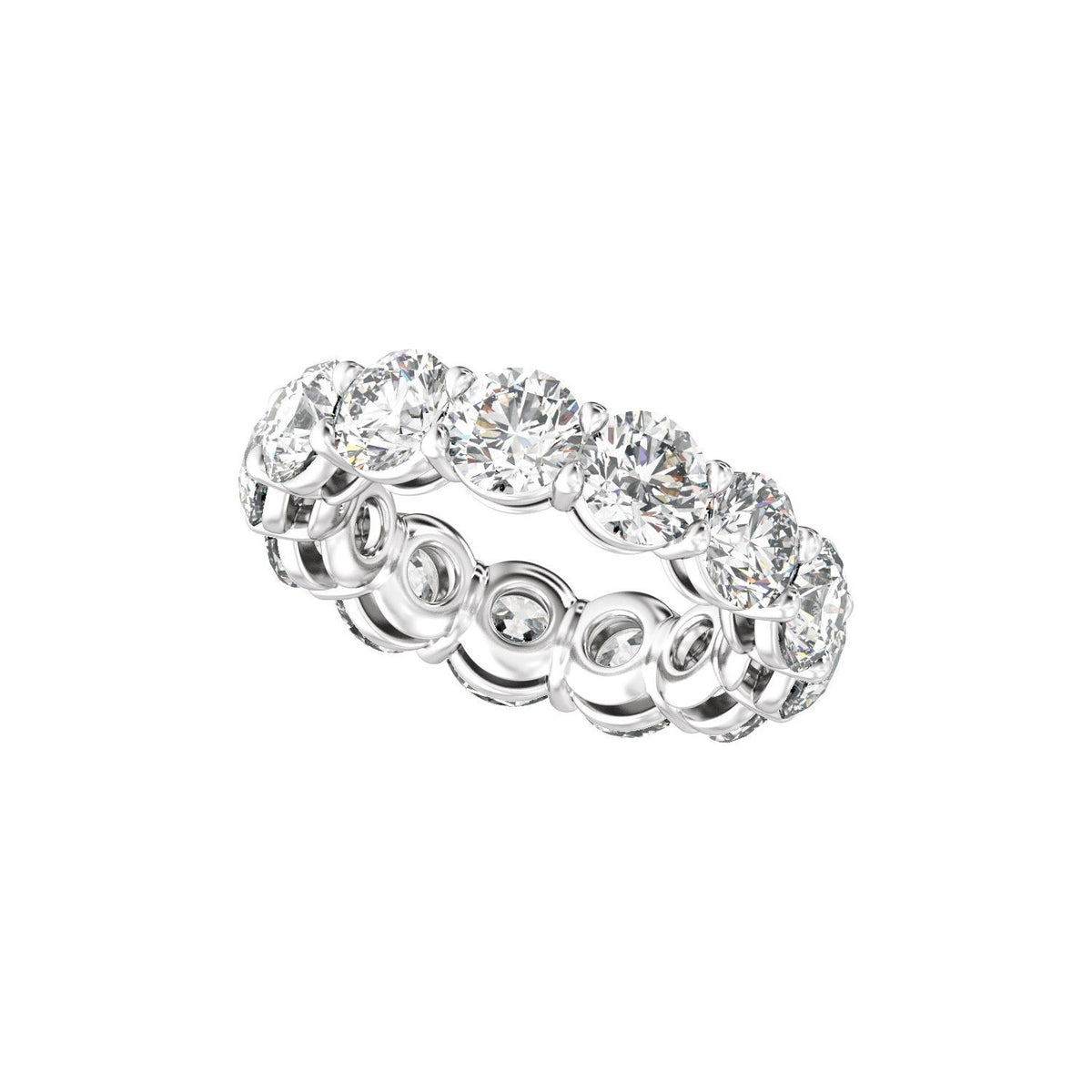 9 3/8 CTW Natural Diamond Low Profile Eternity Band