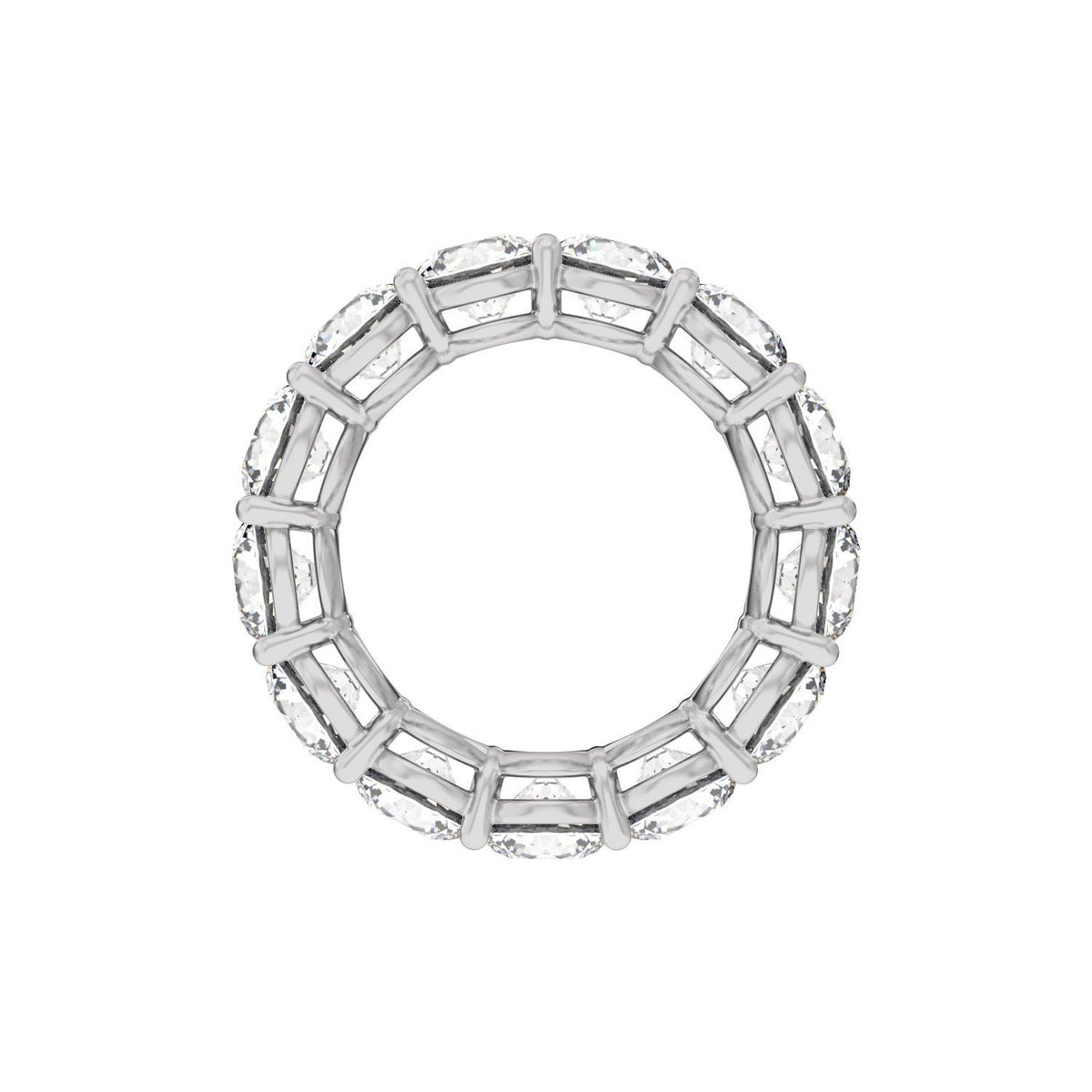 8 CTW Natural Diamond Low Profile Eternity Band