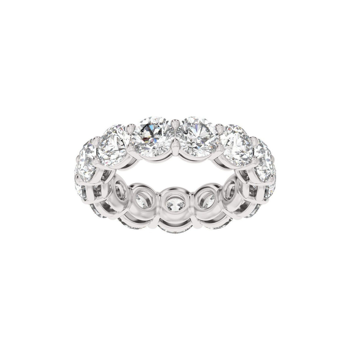 8 CTW Natural Diamond Low Profile Eternity Band