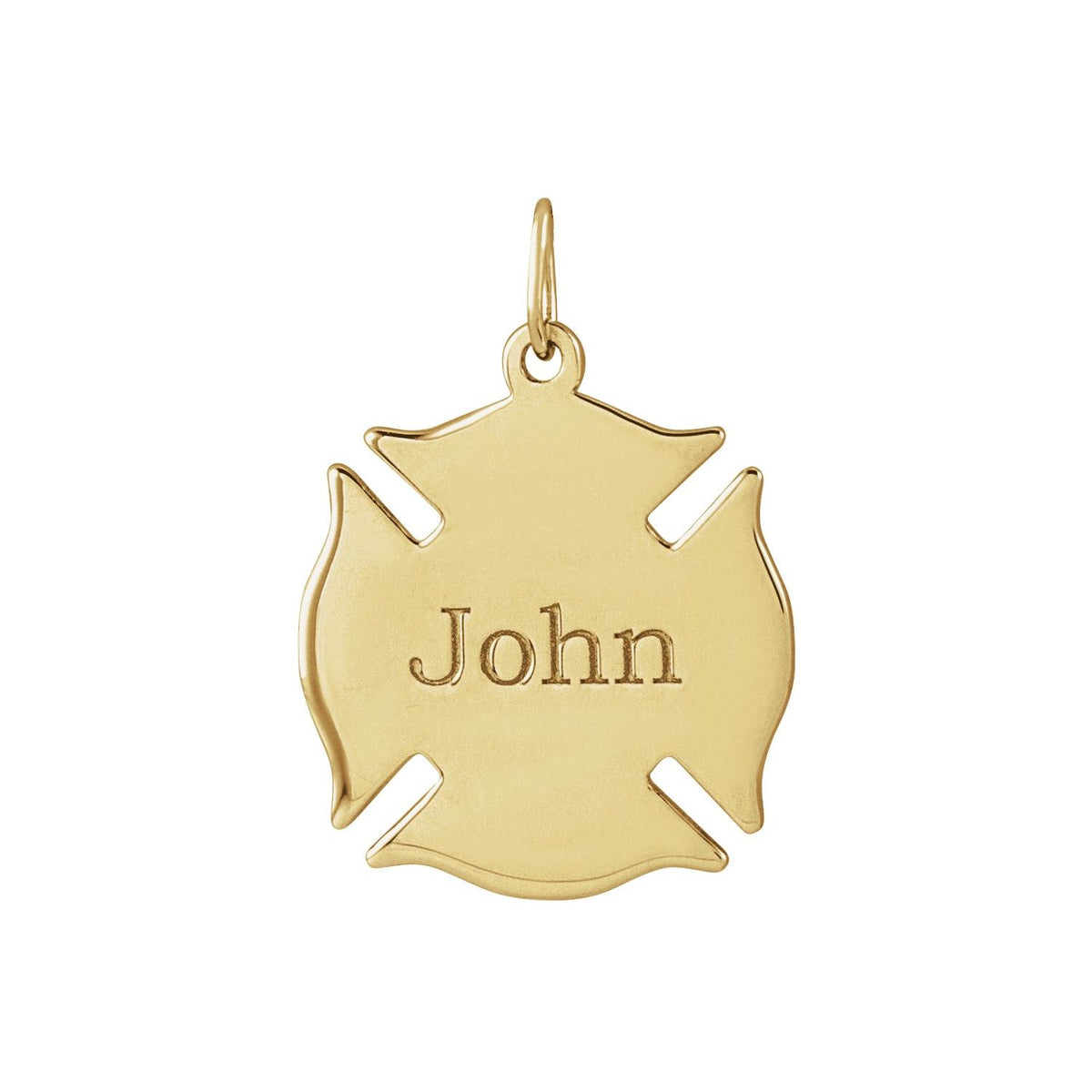 Engravable Fireman Pendant