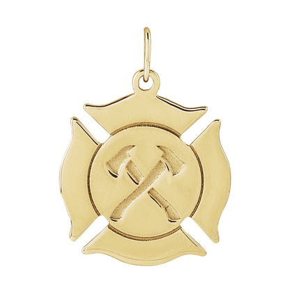 Engravable Fireman Pendant