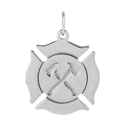 Engravable Fireman Pendant