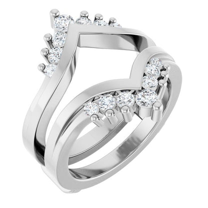 3/8 CTW Lab-Grown Diamond Ring Guard