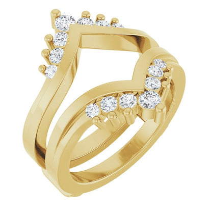3/8 CTW Lab-Grown Diamond Ring Guard