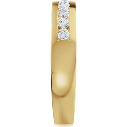 1/3 CTW Natural Diamond Band, 3.8 mm